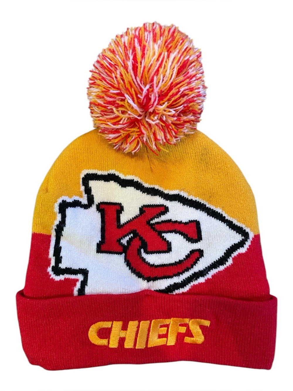 NFL Kansas City Chiefs Knit Beanie Hat Youth OSFM